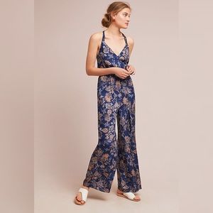 Ett:twa (anthropologie) floral paisley jumpsuit